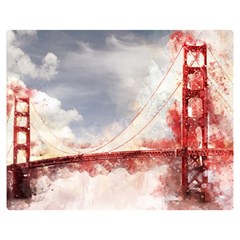 Golden Bridge Double Sided Flano Blanket (medium)  by goljakoff