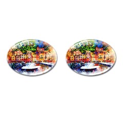 Boat Cufflinks (oval) by goljakoff