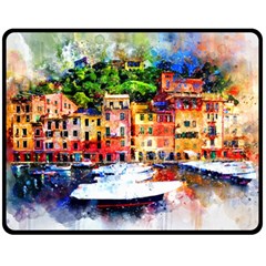 Boat Double Sided Fleece Blanket (medium)  by goljakoff