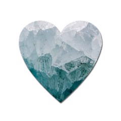 Blue Green Waves Heart Magnet by goljakoff