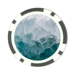 Blue Green Waves Poker Chip Card Guard by goljakoff