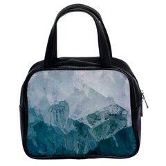 Blue Green Waves Classic Handbag (two Sides) by goljakoff