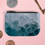 Blue green waves Mini Coin Purse Front