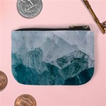 Blue green waves Mini Coin Purse Back