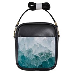 Blue Green Waves Girls Sling Bag by goljakoff