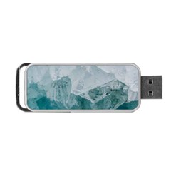 Blue Green Waves Portable Usb Flash (one Side) by goljakoff