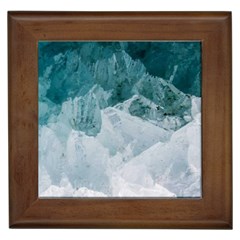 Blue Waves Framed Tile by goljakoff