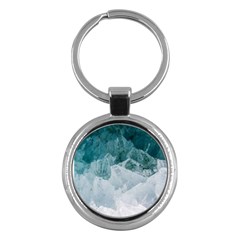 Blue Waves Key Chain (round) by goljakoff