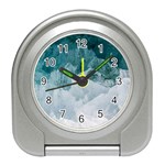 Blue waves Travel Alarm Clock Front