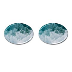 Blue Waves Cufflinks (oval) by goljakoff