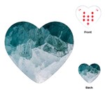 Blue waves Playing Cards Single Design (Heart) Front