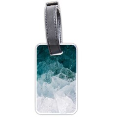 Blue Waves Luggage Tag (one Side) by goljakoff