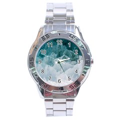 Blue Waves Stainless Steel Analogue Watch by goljakoff