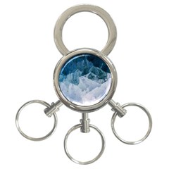 Blue Ocean Waves 3-ring Key Chain by goljakoff