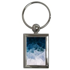 Blue Ocean Waves Key Chain (rectangle) by goljakoff