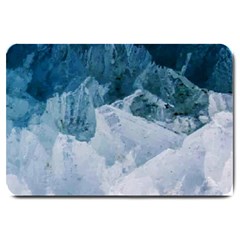 Blue Ocean Waves Large Doormat  by goljakoff