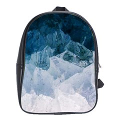 Blue Ocean Waves School Bag (xl) by goljakoff