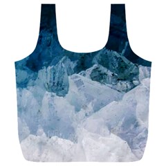 Blue Ocean Waves Full Print Recycle Bag (xxl) by goljakoff