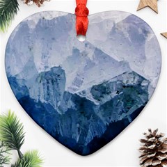 Blue mountain Ornament (Heart)