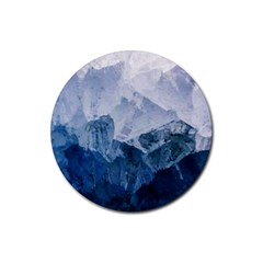 Blue mountain Rubber Coaster (Round) 