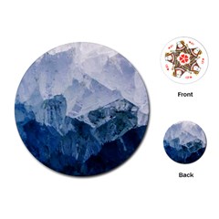 Blue Mountain Playing Cards Single Design (round) by goljakoff