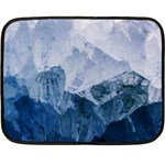 Blue mountain Double Sided Fleece Blanket (Mini)  35 x27  Blanket Front