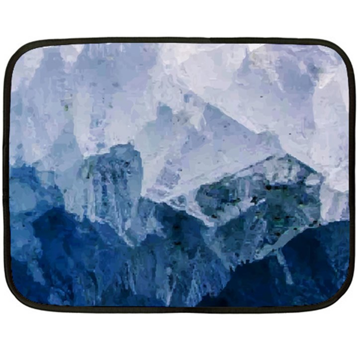 Blue mountain Double Sided Fleece Blanket (Mini) 