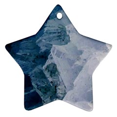 Blue Waves Ornament (star) by goljakoff