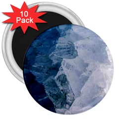 Blue waves 3  Magnets (10 pack) 