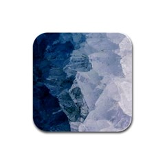 Blue waves Rubber Square Coaster (4 pack) 