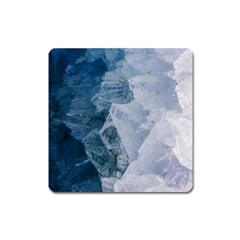 Blue waves Square Magnet