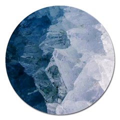 Blue waves Magnet 5  (Round)