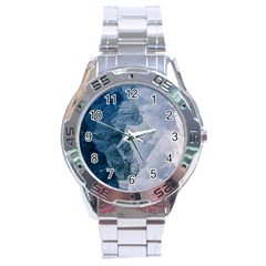 Blue Waves Stainless Steel Analogue Watch by goljakoff