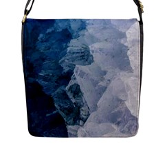 Blue waves Flap Closure Messenger Bag (L)