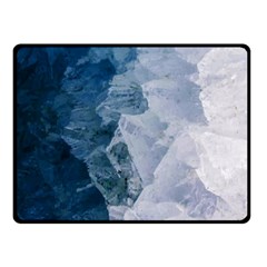 Blue waves Double Sided Fleece Blanket (Small) 