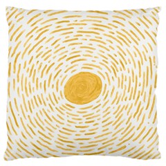 Sun Large Flano Cushion Case (one Side) by goljakoff