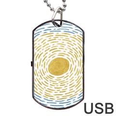 Sunshine Dog Tag Usb Flash (one Side) by goljakoff