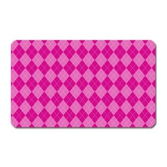 Pink Diamond Pattern Magnet (rectangular) by ArtsyWishy