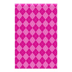 Pink Diamond Pattern Shower Curtain 48  X 72  (small)  by ArtsyWishy