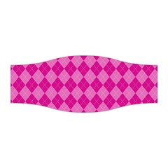 Pink Diamond Pattern Stretchable Headband by ArtsyWishy