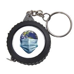 Earth With Face Mask Pandemic Concept Measuring Tape by dflcprintsclothing