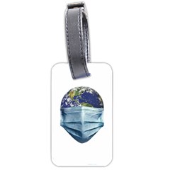 Earth With Face Mask Pandemic Concept Luggage Tag (one Side) by dflcprintsclothing