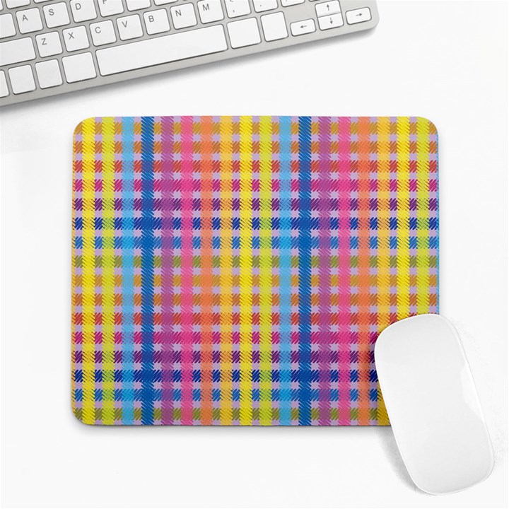 Digital Paper Stripes Rainbow Colors Large Mousepads