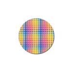 Digital Paper Stripes Rainbow Colors Golf Ball Marker (10 pack) Front