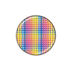 Digital Paper Stripes Rainbow Colors Hat Clip Ball Marker by HermanTelo