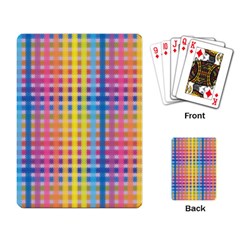 Digital Paper Stripes Rainbow Colors Playing Cards Single Design (rectangle)