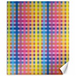 Digital Paper Stripes Rainbow Colors Canvas 8  x 10  8.15 x9.66  Canvas - 1