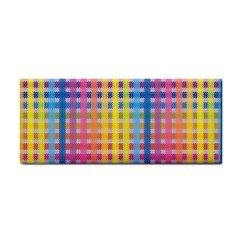 Digital Paper Stripes Rainbow Colors Hand Towel by HermanTelo