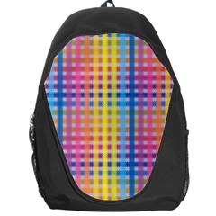 Digital Paper Stripes Rainbow Colors Backpack Bag