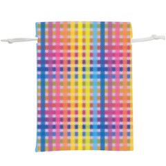 Digital Paper Stripes Rainbow Colors  Lightweight Drawstring Pouch (xl) by HermanTelo